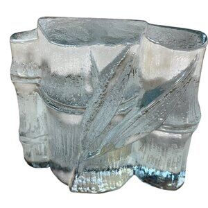 Vintage BLENKO Art Hand blown Glass Bamboo Bookend Replacement 1 SINGLE #775